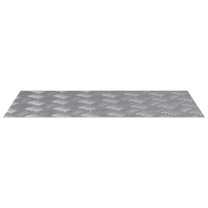 Dischi Quadrati 2 pcs Argento 70 x 40 cm Alluminio 4104329