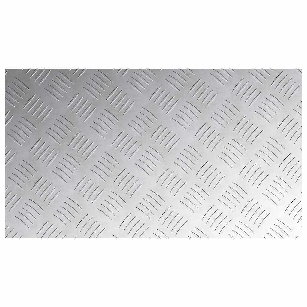 Dischi Quadrati 4 pcs Argento 70 x 40 cm Alluminio 4104330