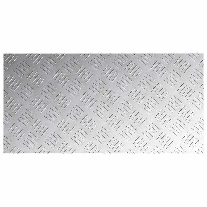 Dischi Quadrati 4 pcs Argento 80 x 40 cm Alluminio 4104334