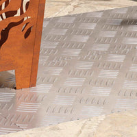 Dischi Quadrati 4 pcs Argento 90 x 40 cm Alluminio 4104338