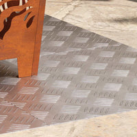 Dischi Quadrati 4 pcs Argento 50 x 50 cm Alluminio 4104346