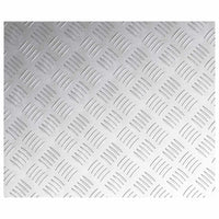 Dischi Quadrati 4 pcs Argento 60 x 50 cm Alluminio 4104348
