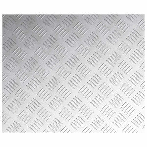 Dischi Quadrati 4 pcs Argento 60 x 50 cm Alluminio 4104348
