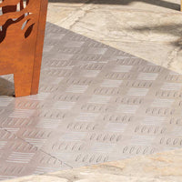 Dischi Quadrati 4 pcs Argento 60 x 50 cm Alluminio 4104350