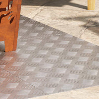 Dischi Quadrati 4 pcs Argento 70 x 50 cm Alluminio 4104352