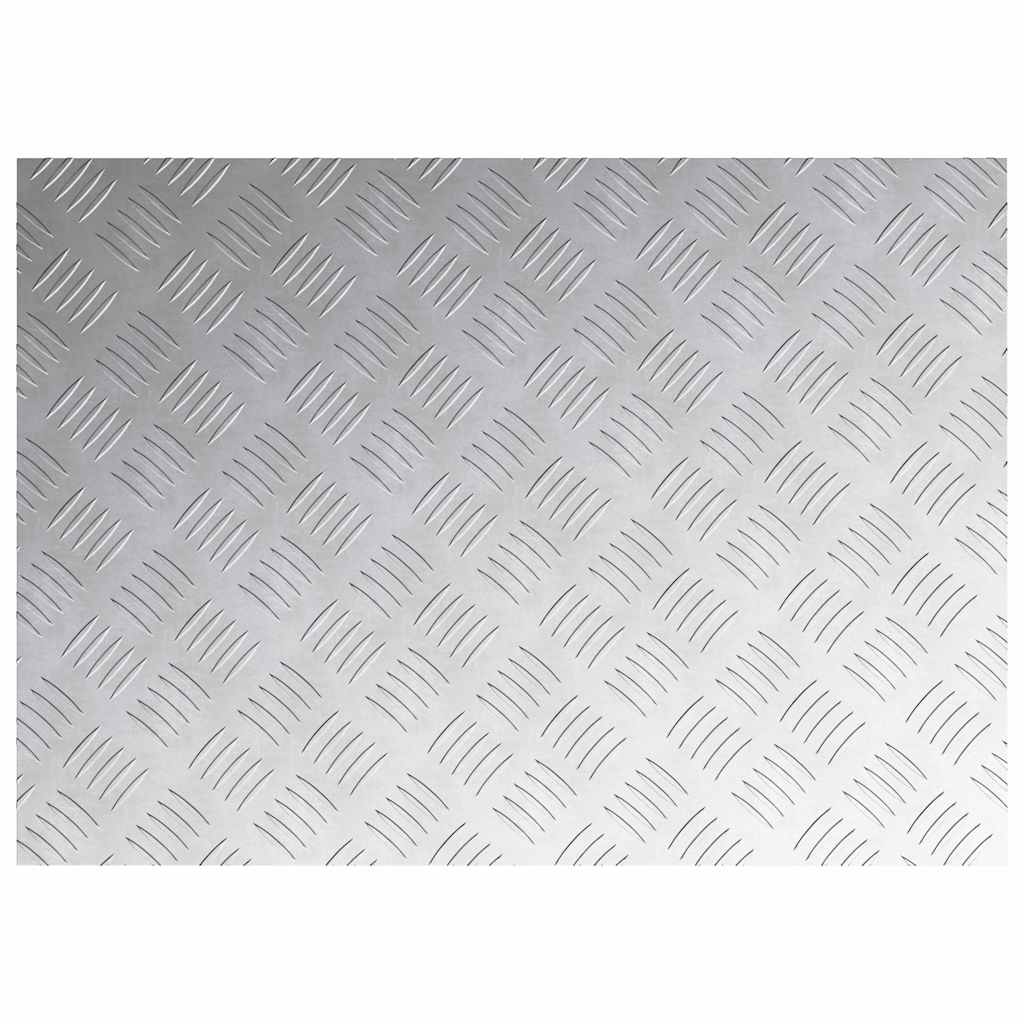 Dischi Quadrati 4 pcs Argento 70 x 50 cm Alluminio 4104352