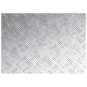 Dischi Quadrati 2 pcs Argento 70 x 50 cm Alluminio 4104353