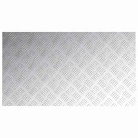 Dischi Quadrati 2 pcs Argento 90 x 50 cm Alluminio 4104359