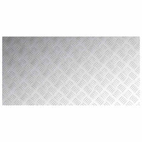 Dischi Quadrati 4 pcs Argento 100 x 50 cm Alluminio 4104364