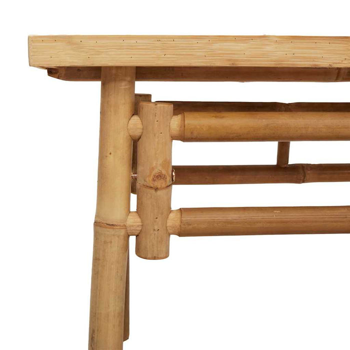 vidaXL Panca Marrone 110 x 38 x 45 cm Bambù