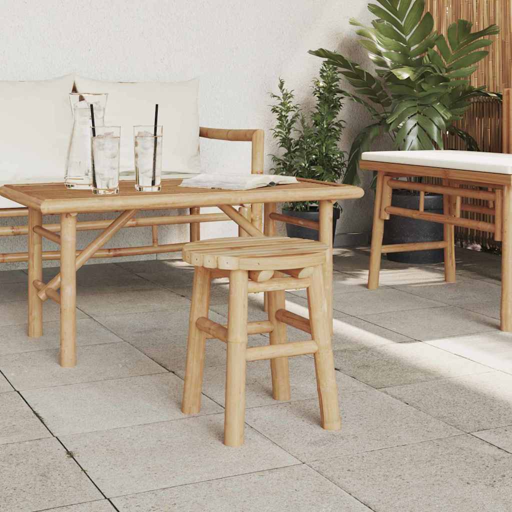 vidaXL Pouf Marrone 30 x 30 x 36 cm Bambù