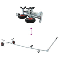 Rimorchio per barche Argento 306 x 104 x 75 cm Acciaio 42000852