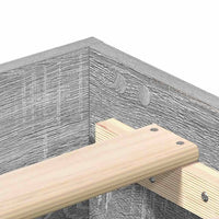 Struttura del letto Grigio sonoma 120 x 190 cm 861080