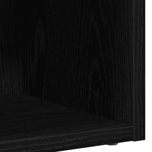 Scatola per Contenitori LP in Rovere Nero 71x34x36cm Truciolato 862401