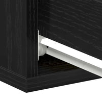 Comodino sospeso Rovere Nero 40x32x15 cm in Legno ingegnerizzato 862416