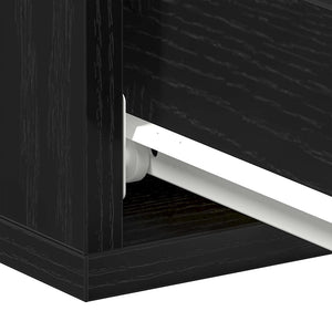 Comodino sospeso Rovere Nero 40x32x15 cm in Legno ingegnerizzato 862416