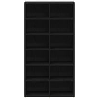 Scarpiera Rovere Nero 54x34x100,5 cm in Legno Multistrato