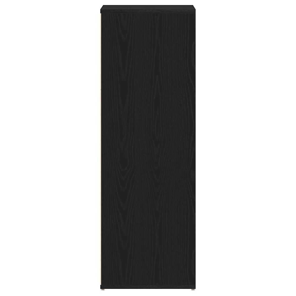 Scarpiera Rovere Nero 54x34x100,5 cm in Legno Multistrato 862423