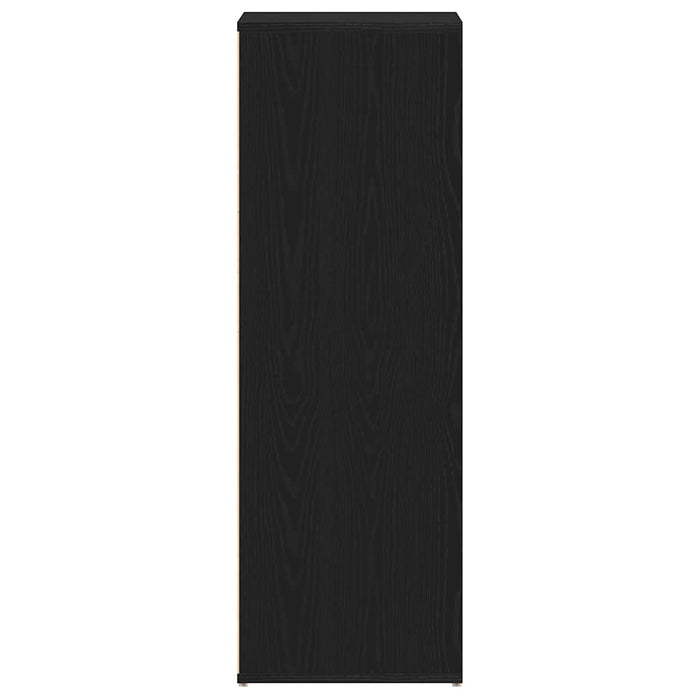 Scarpiera Rovere Nero 54x34x100,5 cm in Legno Multistrato 862423