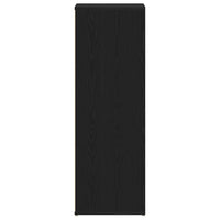 Scarpiera Rovere Nero 54x34x100,5 cm in Legno Multistrato