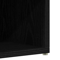 Scarpiera Rovere Nero 54x34x100,5 cm in Legno Multistrato 862423