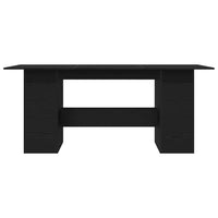 Tavolo da Pranzo Rovere Nero 180x90x76 cm Legno Multistrato 862430