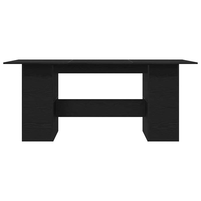 Tavolo da Pranzo Rovere Nero 180x90x76 cm Legno Multistrato 862430