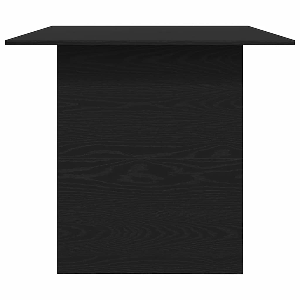 vidaXL Tavolo da Pranzo Rovere Nero 180x90x76 cm Legno Multistrato