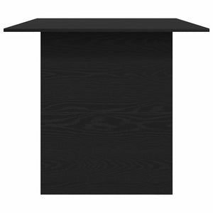 vidaXL Tavolo da Pranzo Rovere Nero 180x90x76 cm Legno Multistrato