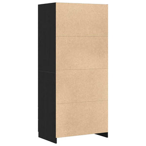 Guardaroba Rovere nero 80 x 52 x 180 cm Legno multistrato 862437