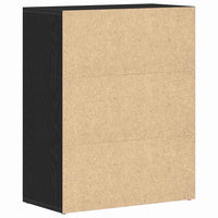 Credenza con cassetto Nero 60 x 30 x 75 cm Legno multistrato 862448