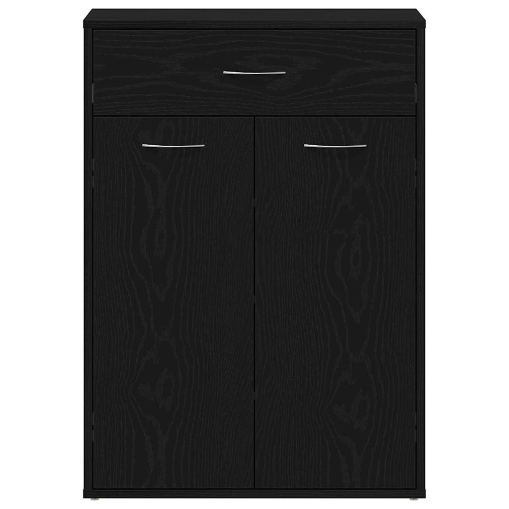 Scarpiera Rovere nero 60 x 35 x 84 cm Legno multistrato 862463