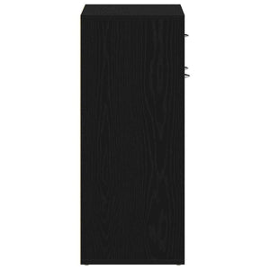 Scarpiera Rovere nero 60 x 35 x 84 cm Legno multistrato 862463