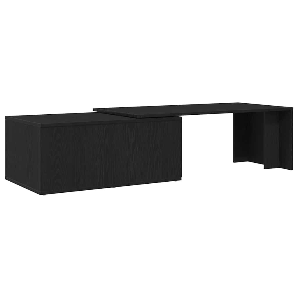 Tavolino da Salotto-Tavolino da soggiorno-Tavolo Rovere Nero 150 x 50 x 35 cm