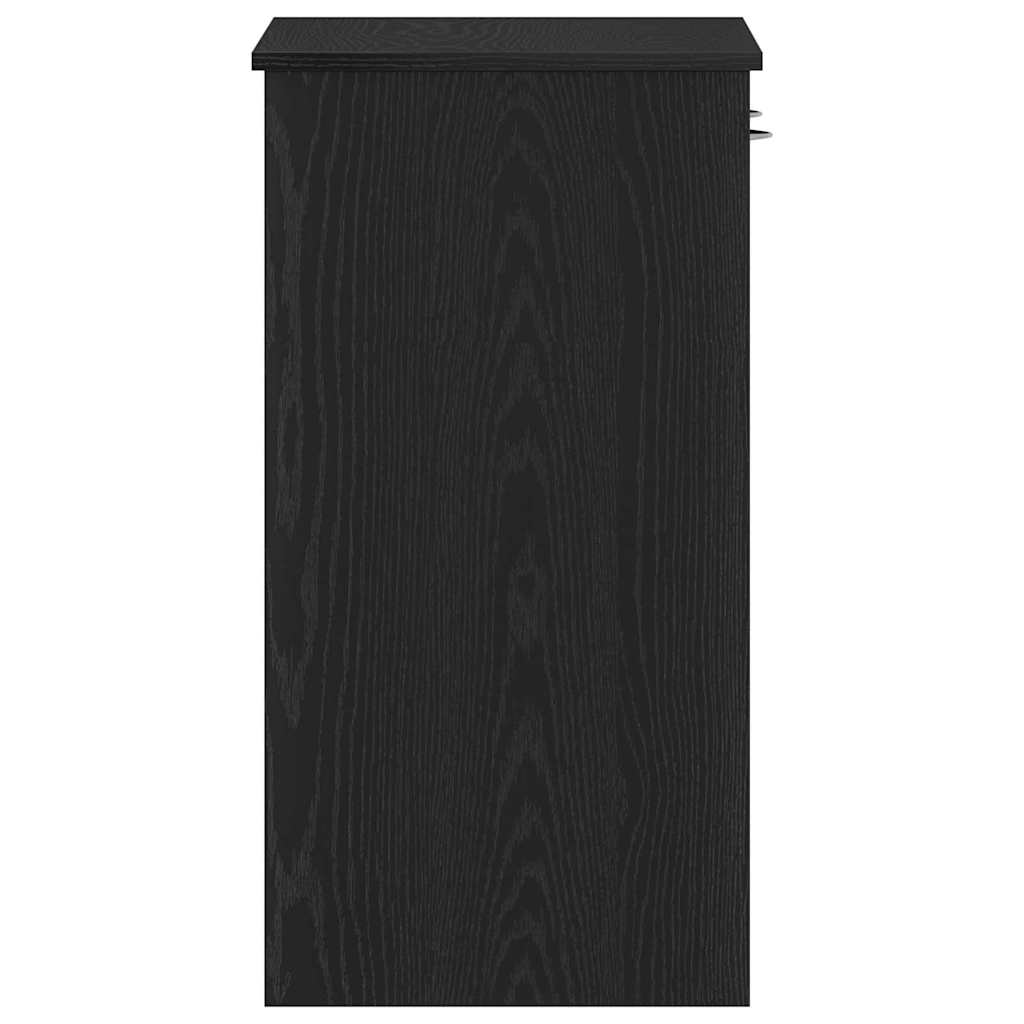 Scrivania Rovere nero 80 x 40 x 75 cm Legno multistrato 862480