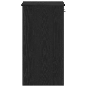 Scrivania Rovere nero 80 x 40 x 75 cm Legno multistrato 862480