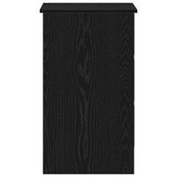 Scrivania Rovere Nera 90x45x76 cm in Legno Multistrato 862490