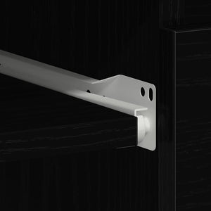 Scrivania Rovere Nera 90x45x76 cm in Legno Multistrato 862490