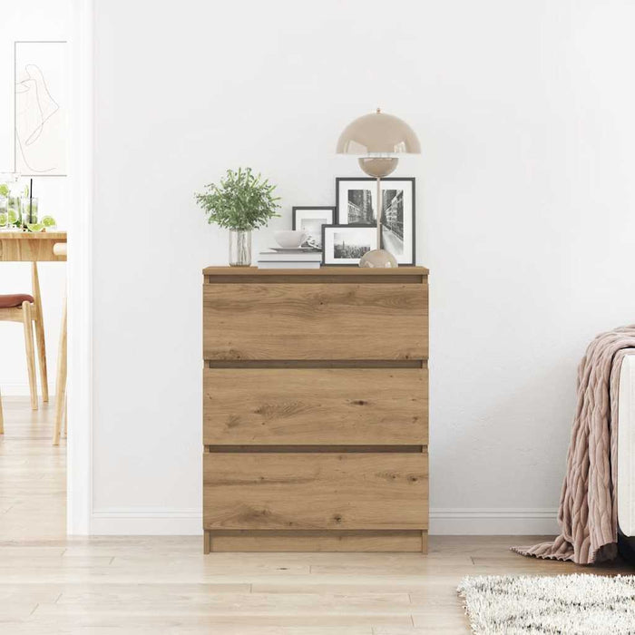 vidaXL Credenza Rovere Artigianale 60x35x76 cm in Legno Multistrato