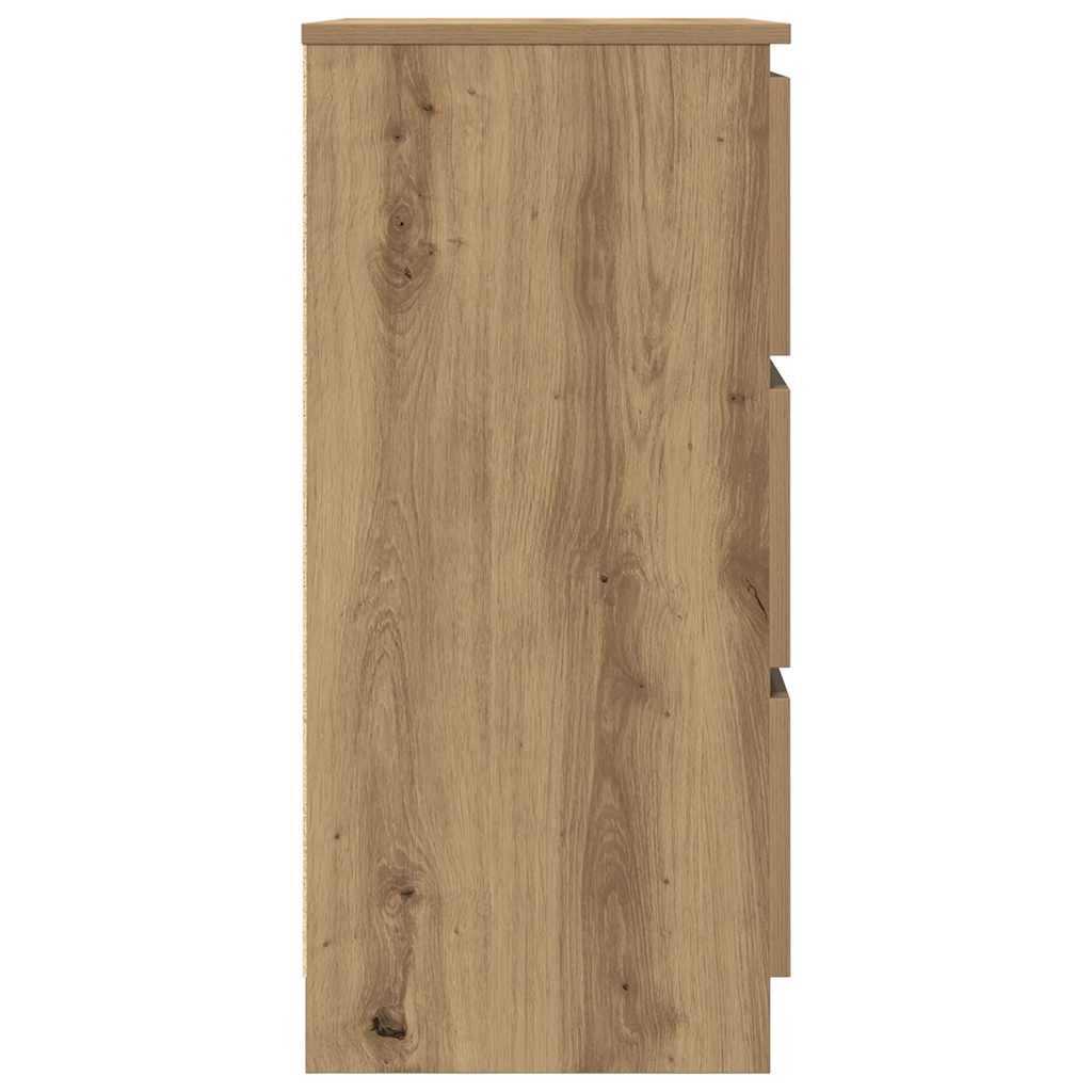 vidaXL Credenza Rovere Artigianale 60x35x76 cm in Legno Multistrato