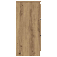 vidaXL Credenza Rovere Artigianale 60x35x76 cm in Legno Multistrato