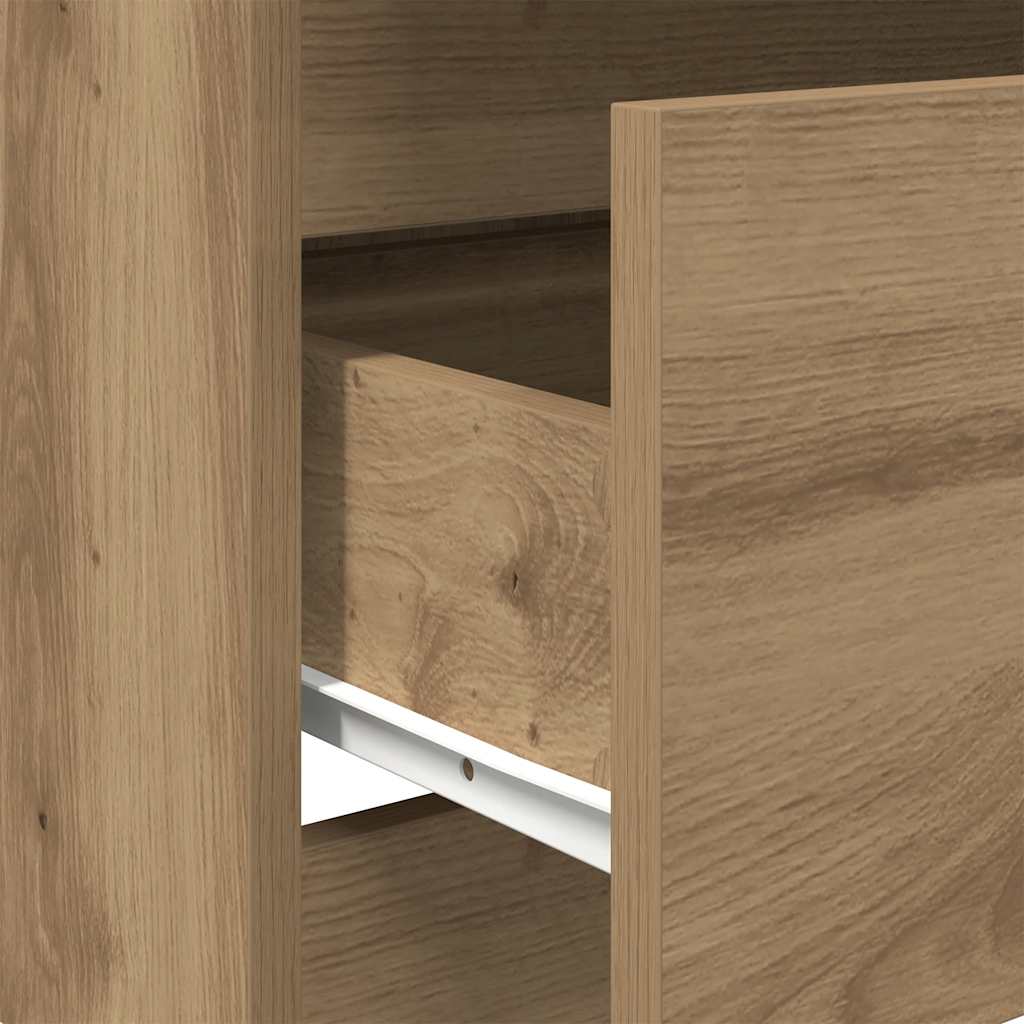 vidaXL Credenza Rovere Artigianale 60x35x76 cm in Legno Multistrato