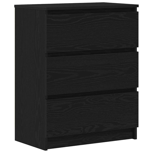 vidaXL Credenza Rovere Nero 60x35x76 cm in Legno Multistrato
