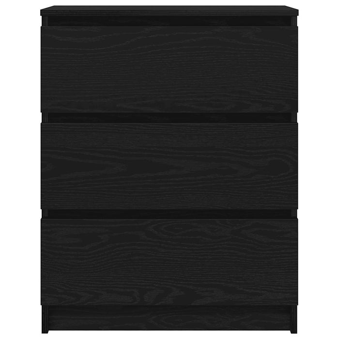 vidaXL Credenza Rovere Nero 60x35x76 cm in Legno Multistrato