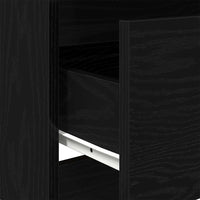 vidaXL Credenza Rovere Nero 60x35x76 cm in Legno Multistrato