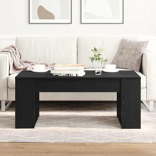 Tavolino da Salotto-Tavolino da soggiorno-Tavolo Rovere Nero 102 x 55 x 42 cm 543884