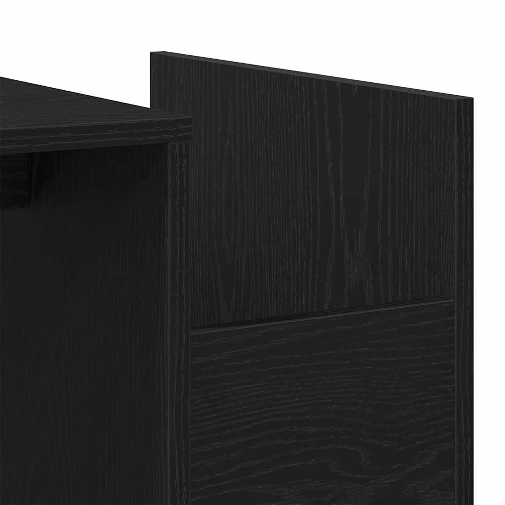 Tavolino da Salotto-Tavolino da soggiorno-Tavolo Rovere Nero 90 x 45 x 35 cm