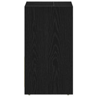vidaXL Armadietto Bagno Rovere Nero 60x33x60 cm Legno Ingegnerizzato