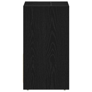 Armadietto Bagno Rovere Nero 60x33x60 cm Legno Ingegnerizzato 862508