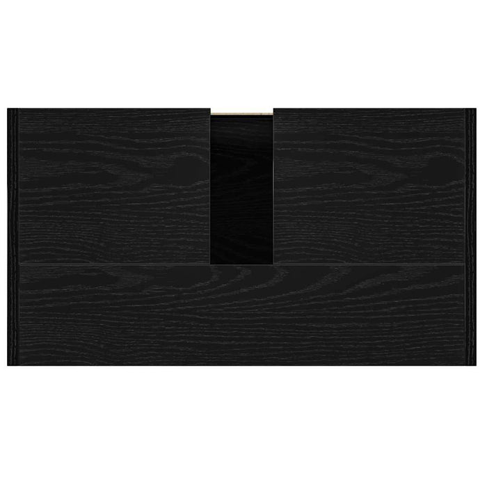 Armadietto Bagno Rovere Nero 60x33x60 cm Legno Ingegnerizzato 862508